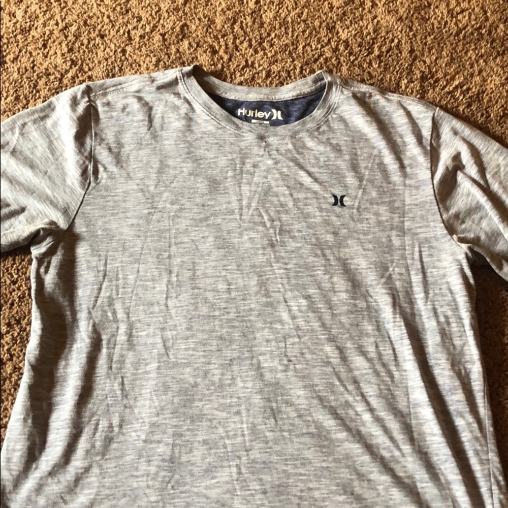 Hurley Short Sleeve Grey/Blue Size L